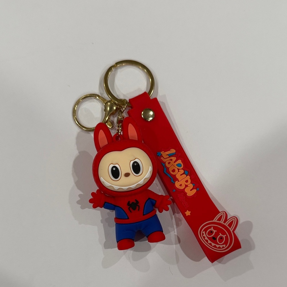 Spider-Man Labubu Toy Keychain( Exclusive) - Picture 2 of 3